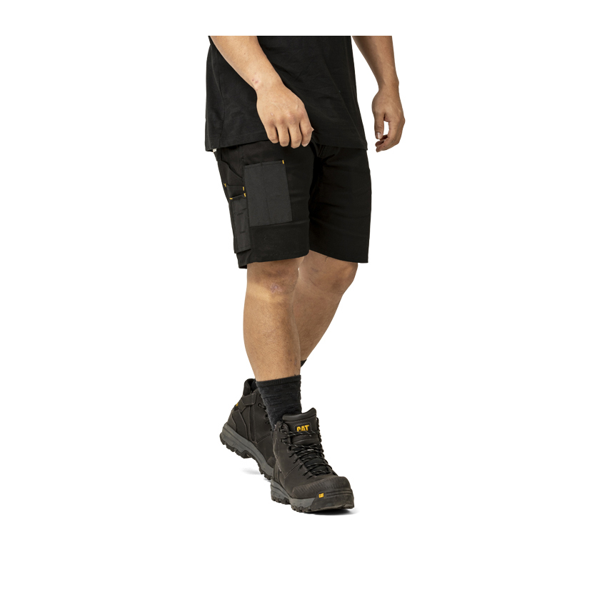 Caterpillar Machine Philippines - Mens Work Shorts - Black 80413OENP